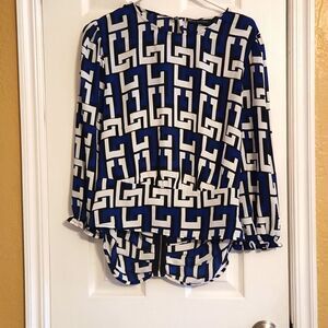 NY&C Backless Blouse Lg